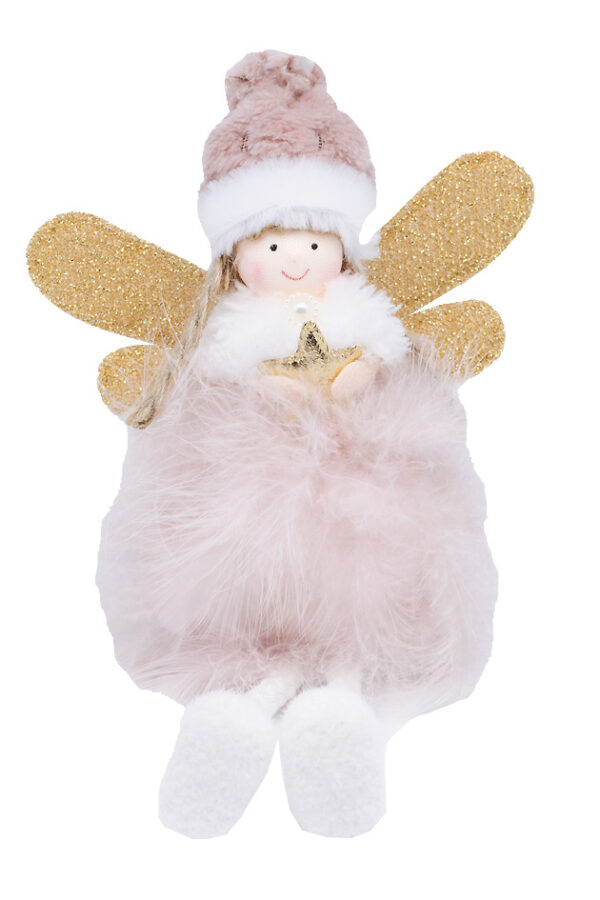Enkeli istuva pinkki TWINKLE - Kuva 1