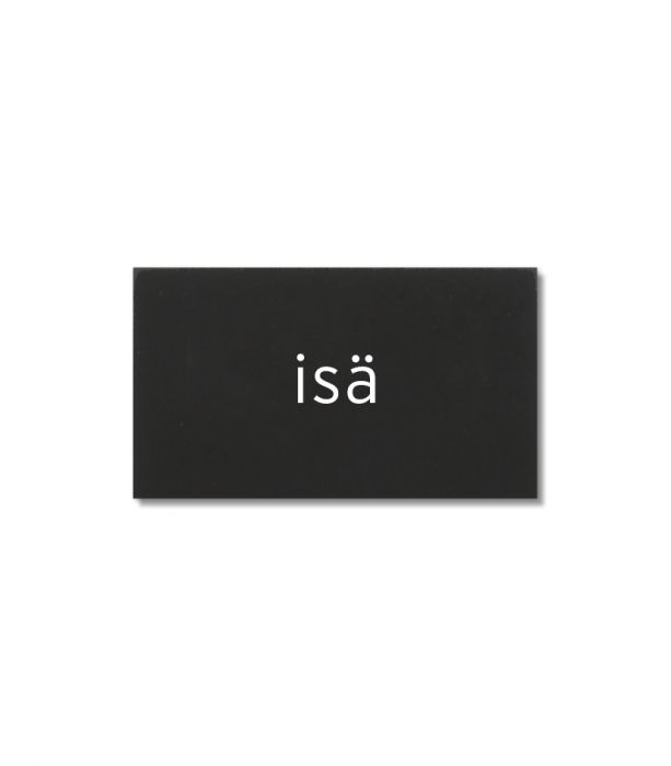 Kyltti 5x3cm isä musta