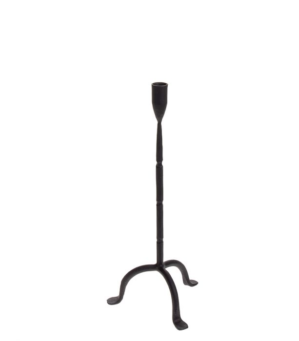 Kynttilänjalka musta 40 cm IRON