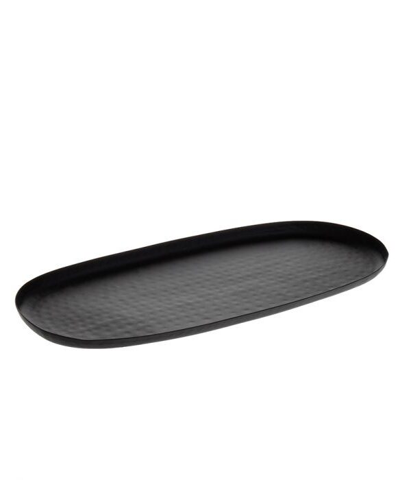 Tarjotin soikea musta 30cm - Kuva 1
