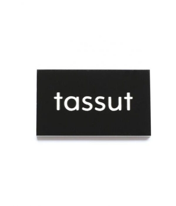 Kyltti 5x3cm tassut musta - Kuva 1