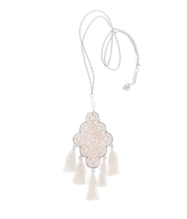 Kaulakoru White Tassel EXCLUSIVE - Kuva 1