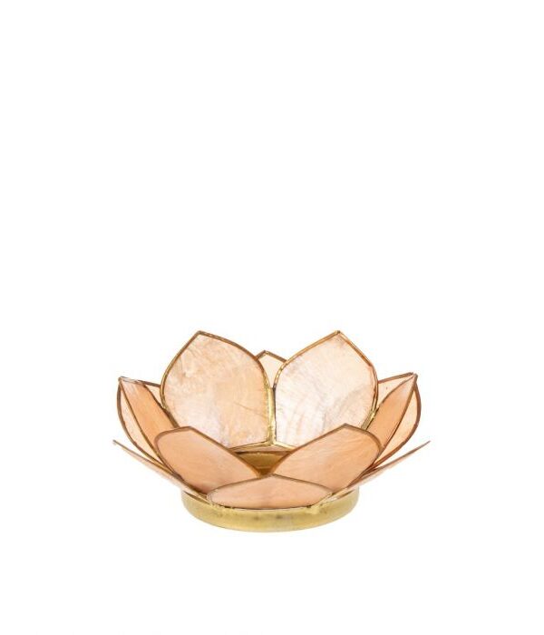Tuikkukuppi lootus Ø11cm beige - Kuva 1