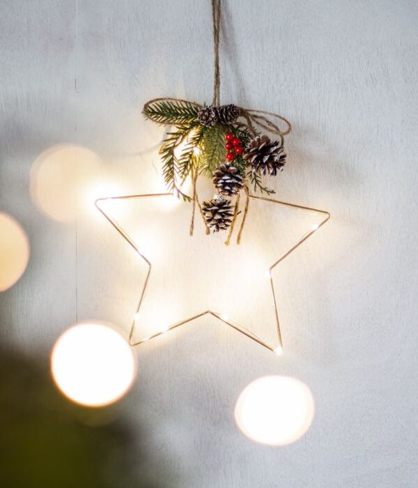 Tähtikoriste led-valoilla 30cm - Kuva 1