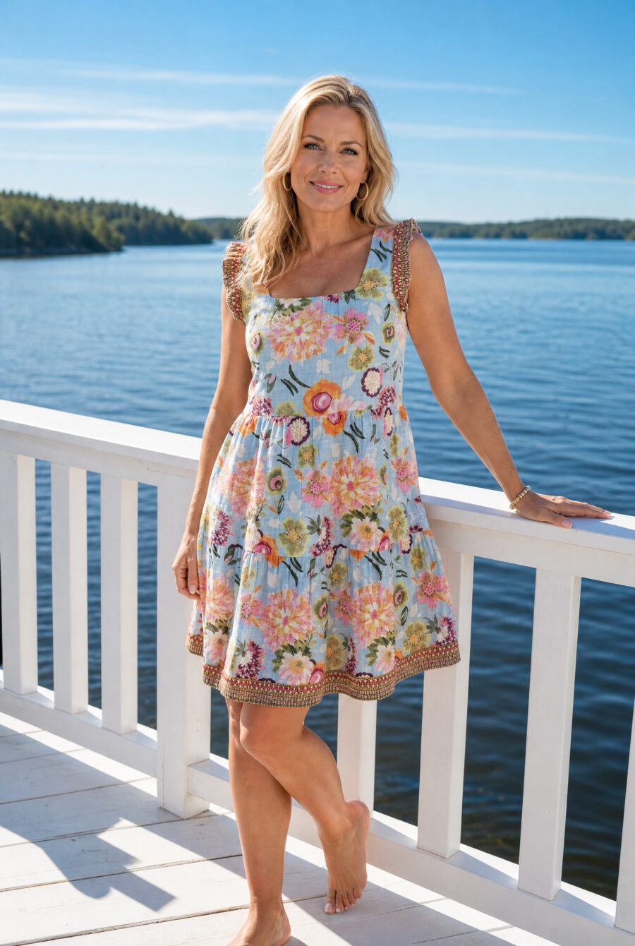 Mekko sininen ANNE