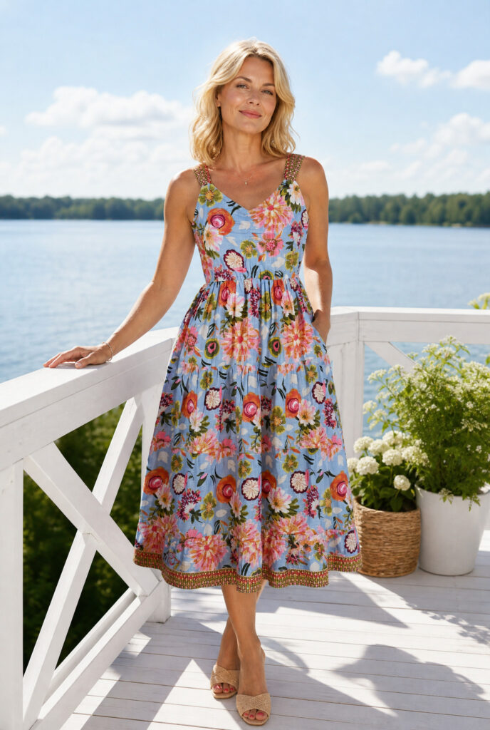 Mekko sininen ANNABELLE