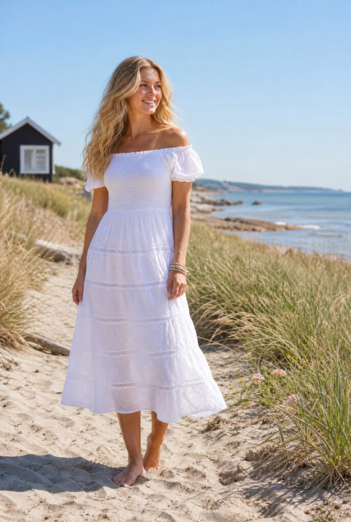 Mekko valkoinen LAURA