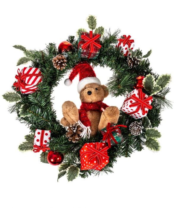 Kranssi 50cm nalle - Kuva 1