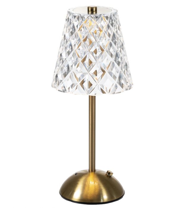 Led-valaisin 30cm ruskea/kulta