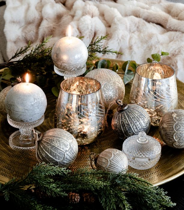 Tuikkukuppi 15cm VINTAGE SILVER
