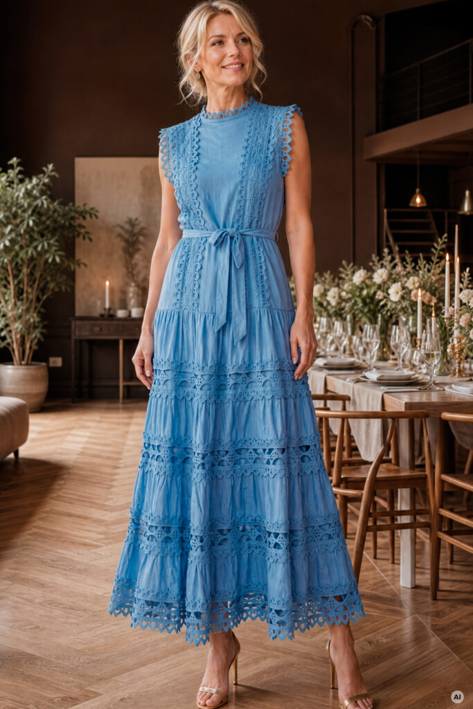 Mekko sininen SOFIA LACE