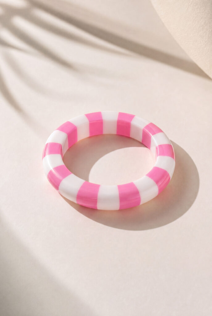 Rannekoru pinkki STRIPE