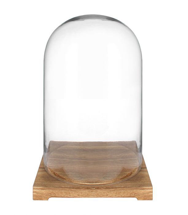 Lasikupu puualustalla GLASS