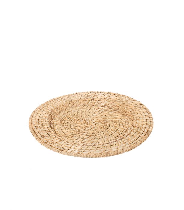 Rottinkilautanen vaalea 32cm RATTAN