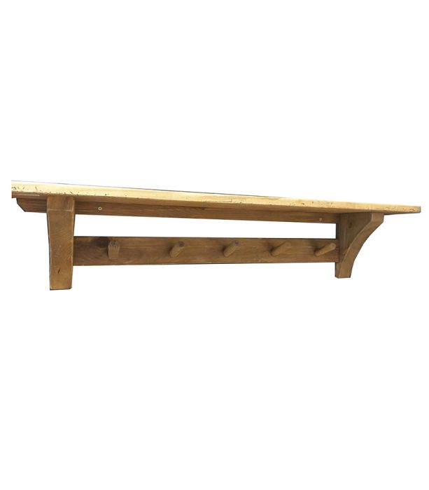 Naulakko hyllyllä 100cm RUSTIC