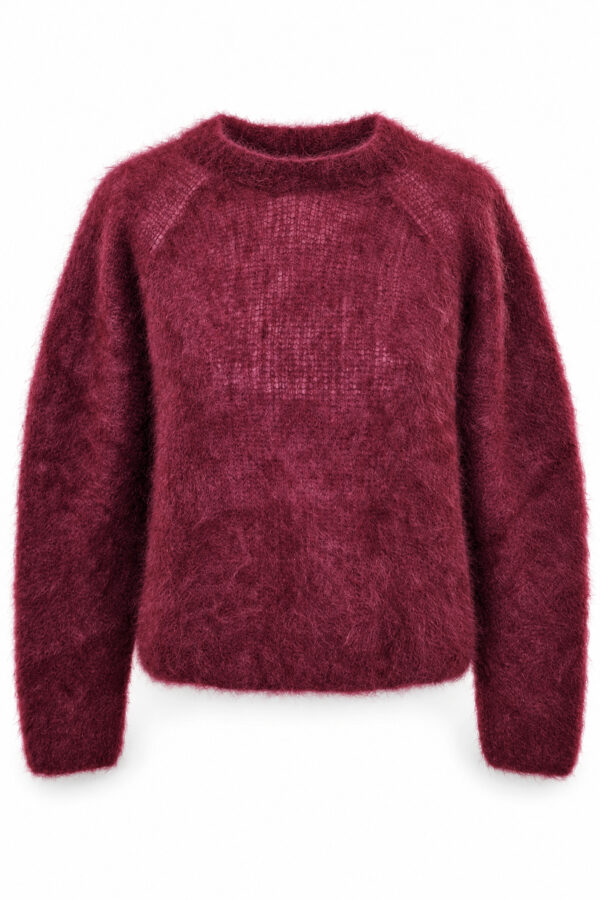Mohairneule burgundi