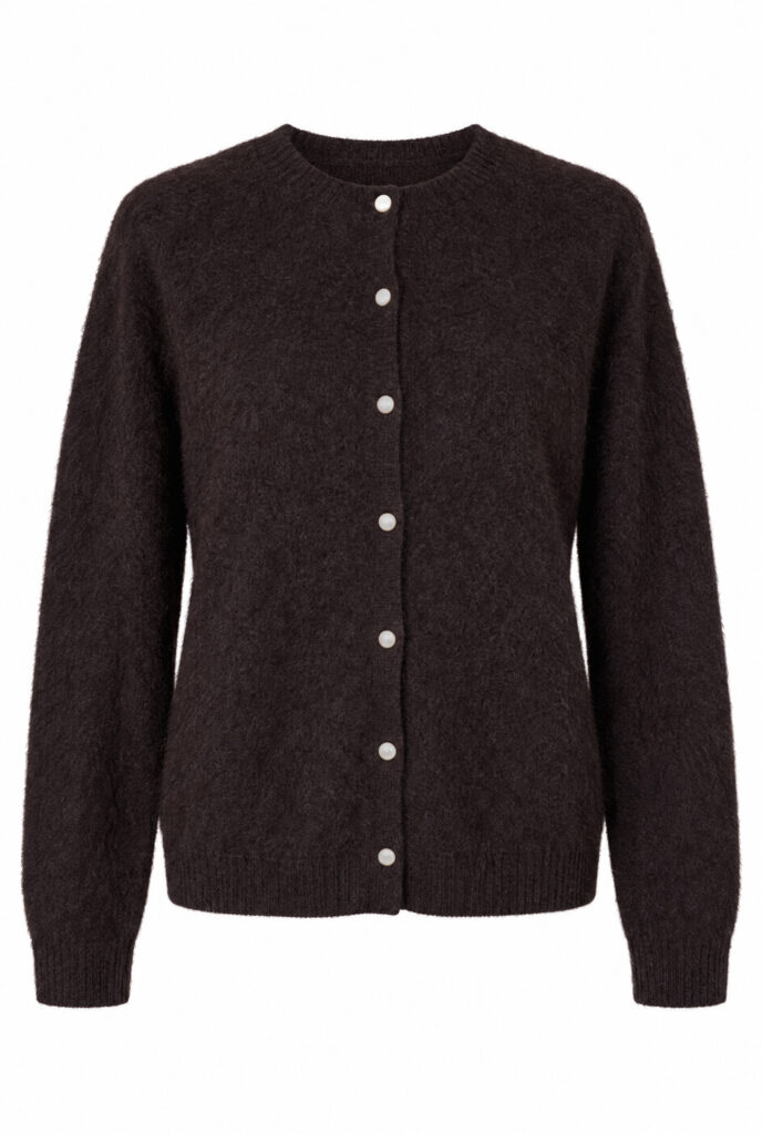 Neuletakki tummanruskea CASHMERE TOUCH