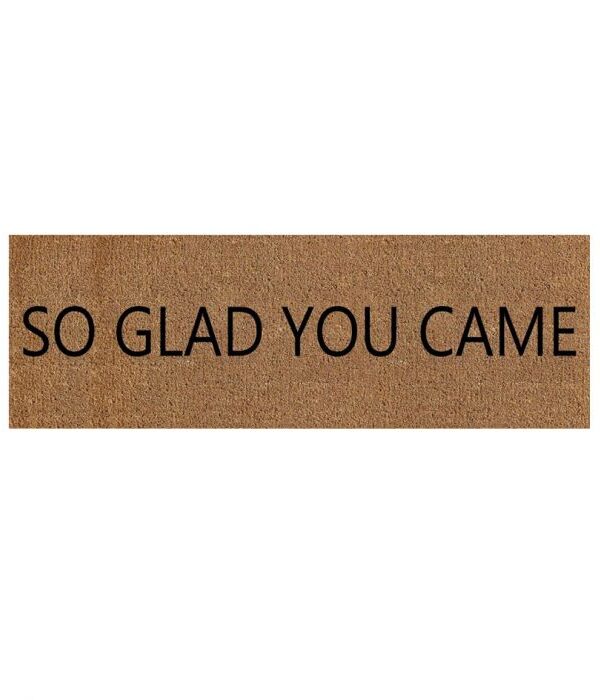 Kynnysmatto 40x120 so glad you came - Kuva 1