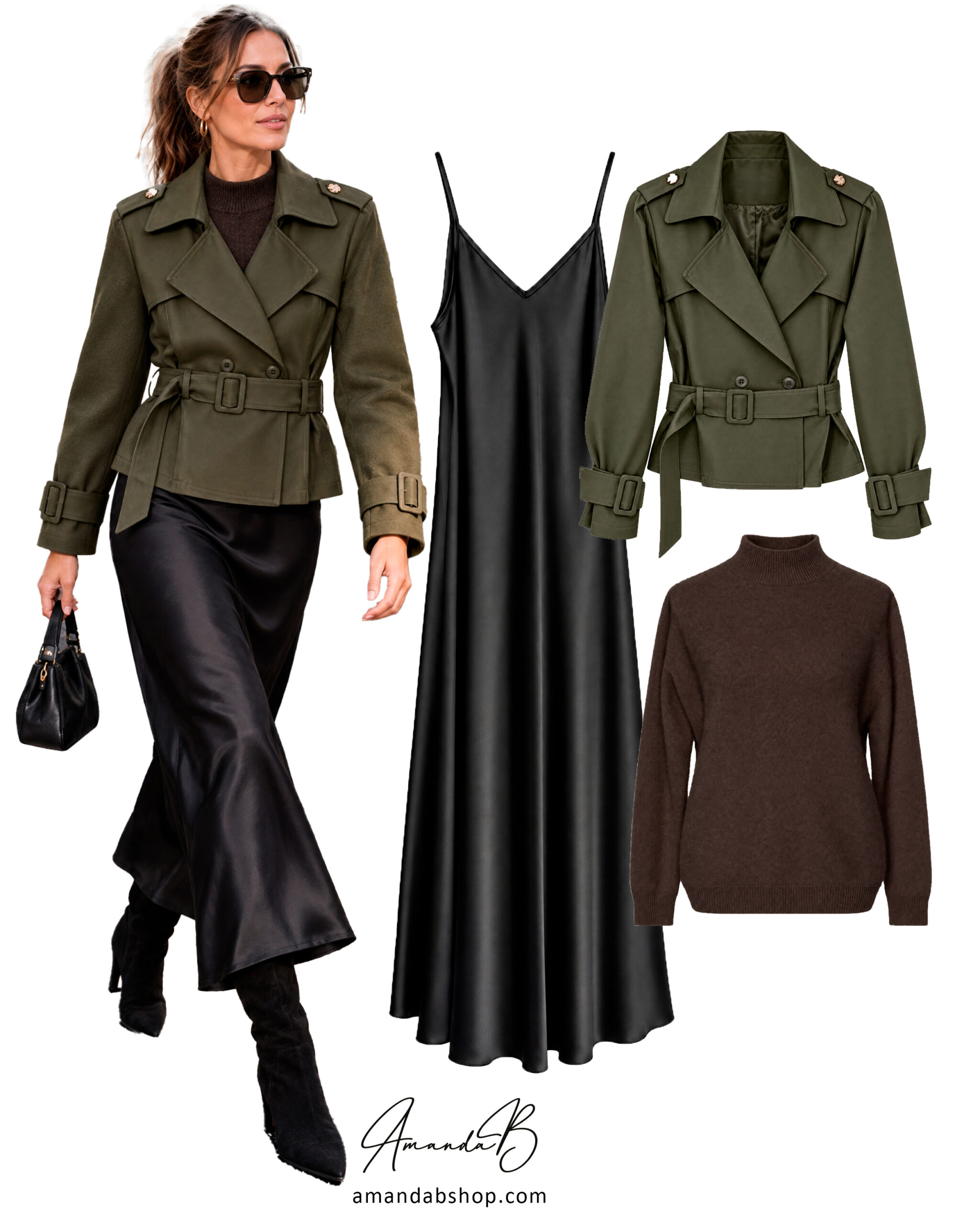 Neule tummanruskea CASHMERE TOUCH - Kuva 2